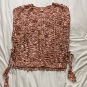 Lucky brand light crochet sweater